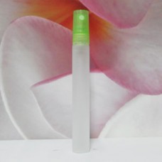 Tube Glass 8 ml Frosted with PE Sprayer: GREEN